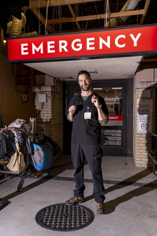 On the Set of "The Pitt" with Noah Wyle by Mark Peterson