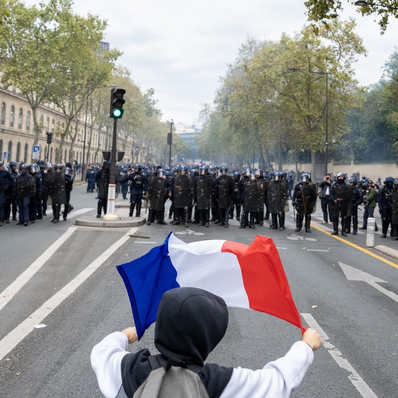 Student Protests in Paris by James Hill