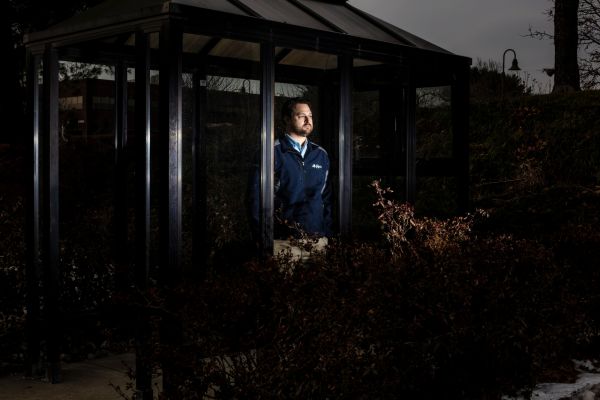PJM's Donnie Bielak poses for a portrait outside PJM Interconnection's offices in Audubon, Penn., on Thursday, January 13, 2022.