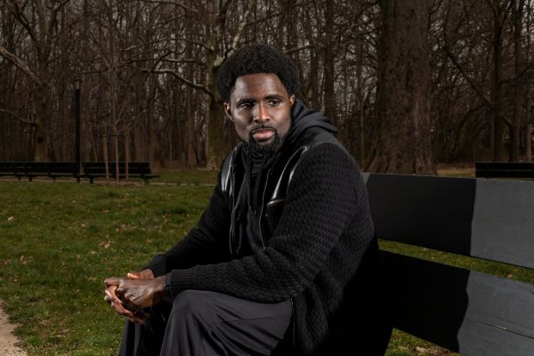 Oscar Kimjika poses for a portrait in Pelham Bay Park in The Bronx, N.Y., on Tuesday, March 17, 2020.