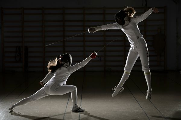 Fencing at the Dynamo Fencing Club in Vancouver