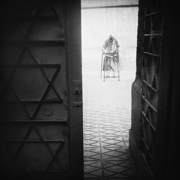 An old Jewish lady in a jewish retirement compound in Tehran, Iran, as she keeps the legacy of the faith and identity more than 2,500 years old.