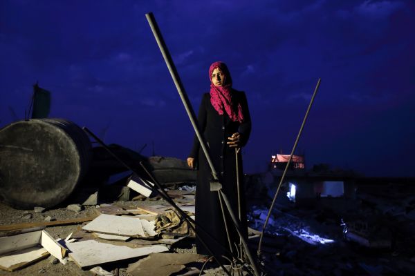 Eman Al-Najar, 23, saw her home in Khoza’a in Khan Yunis destroyed and her brother killed by Israel Defense Forces during the summer’s 50-day war between Israel and Hamas.