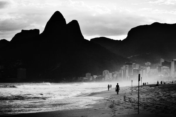 Hill Dois Irmaos, Mt brothers to English equivalence, is seen at the beaches of Ipanema and Lebron where upper middle and rich people live.