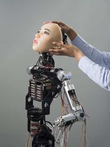 At Korea Institute of Industrial Technology (KITECH), one of the robotics projects is EveR, a lifelike female android with speech recognition, voice synthesis and gesture expression technology allowing for more sophisticated communication and interaction with humans.