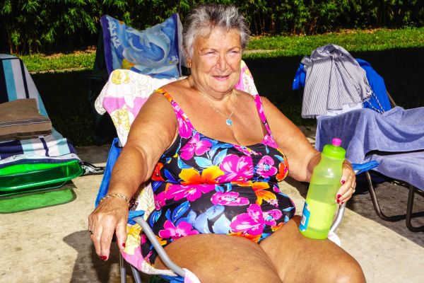 Alexandra Scure, 83, visiting from Ohio. Originally from Romania.