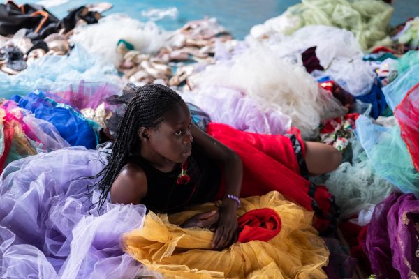 Girls comes together for a special event at this small ballet studio in Nairobi’s largest informal settlement of Kibera, on April 26, 2021.