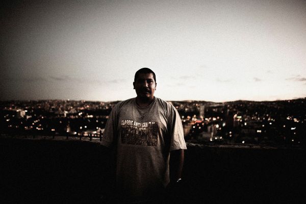A Mexican street gang member in one of the oldest neighborhoods in Tijuana.
