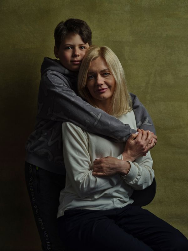 Yaroslava and Nazar, Ukrainian refugees