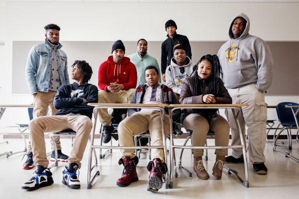 at Ballou High School in Washington, D.C. on Monday, January 26, 2015.