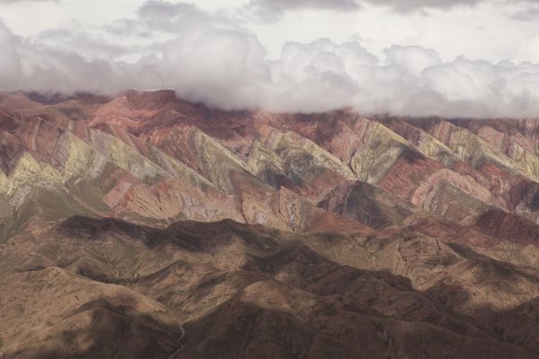 El Hornocal range of mountains, Humahuaca, Jujuy Argentina
