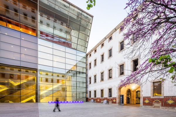 Interior and exterior of the CCCB building