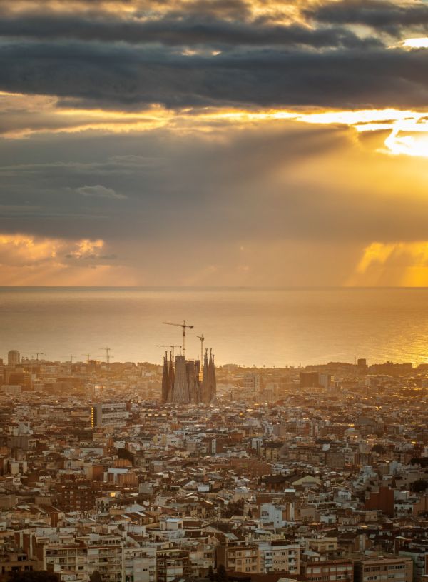 View of the Sagrada Familia