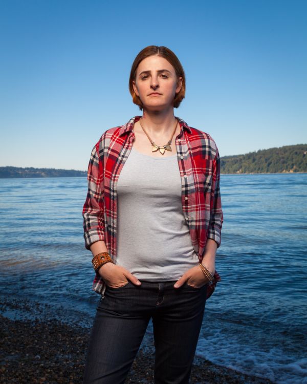 Captain Jennifer Peace, is an active duty US Army Intelligence Officer, photographed at Point Defiance, in Tacoma Washington