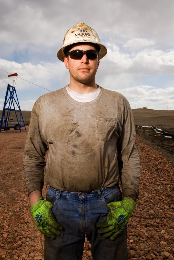 Oil Field Worker, Bakken oil fields, North Dakota
