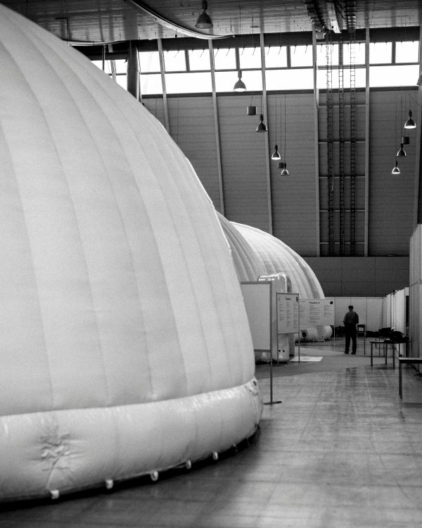 VIP cubicles at ITEC defence fair in Stuttgard, Germany.